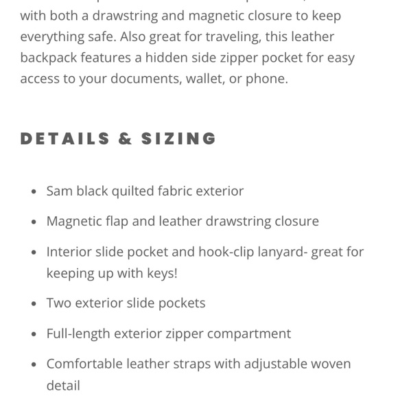 Consuela "Sam" Backpack - Picture 7 of 7